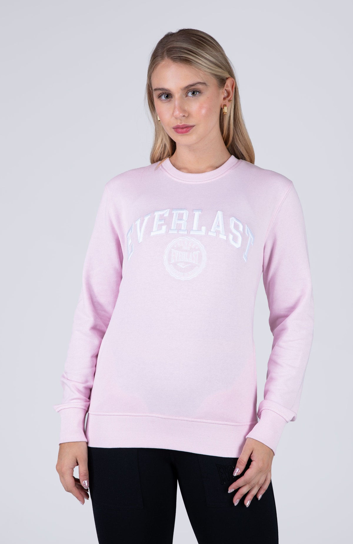 Poleron Crew Neck Moon Rosado Everlast