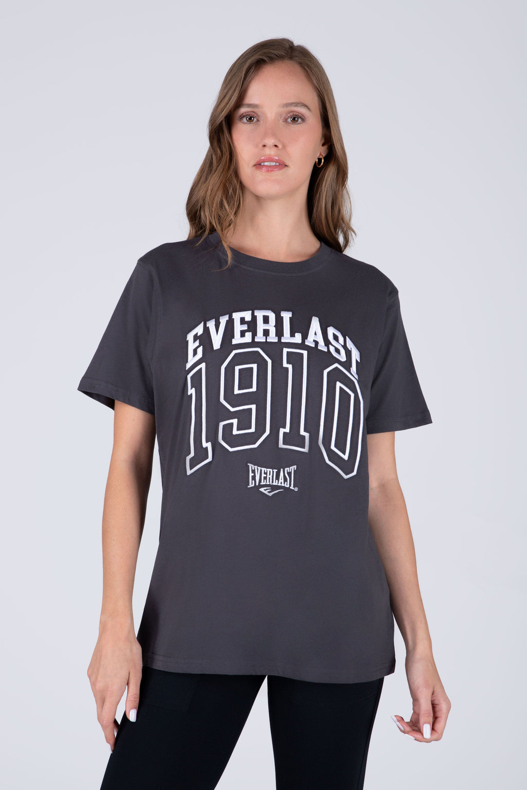 Polera Manga Corta Moon Gris Everlast
