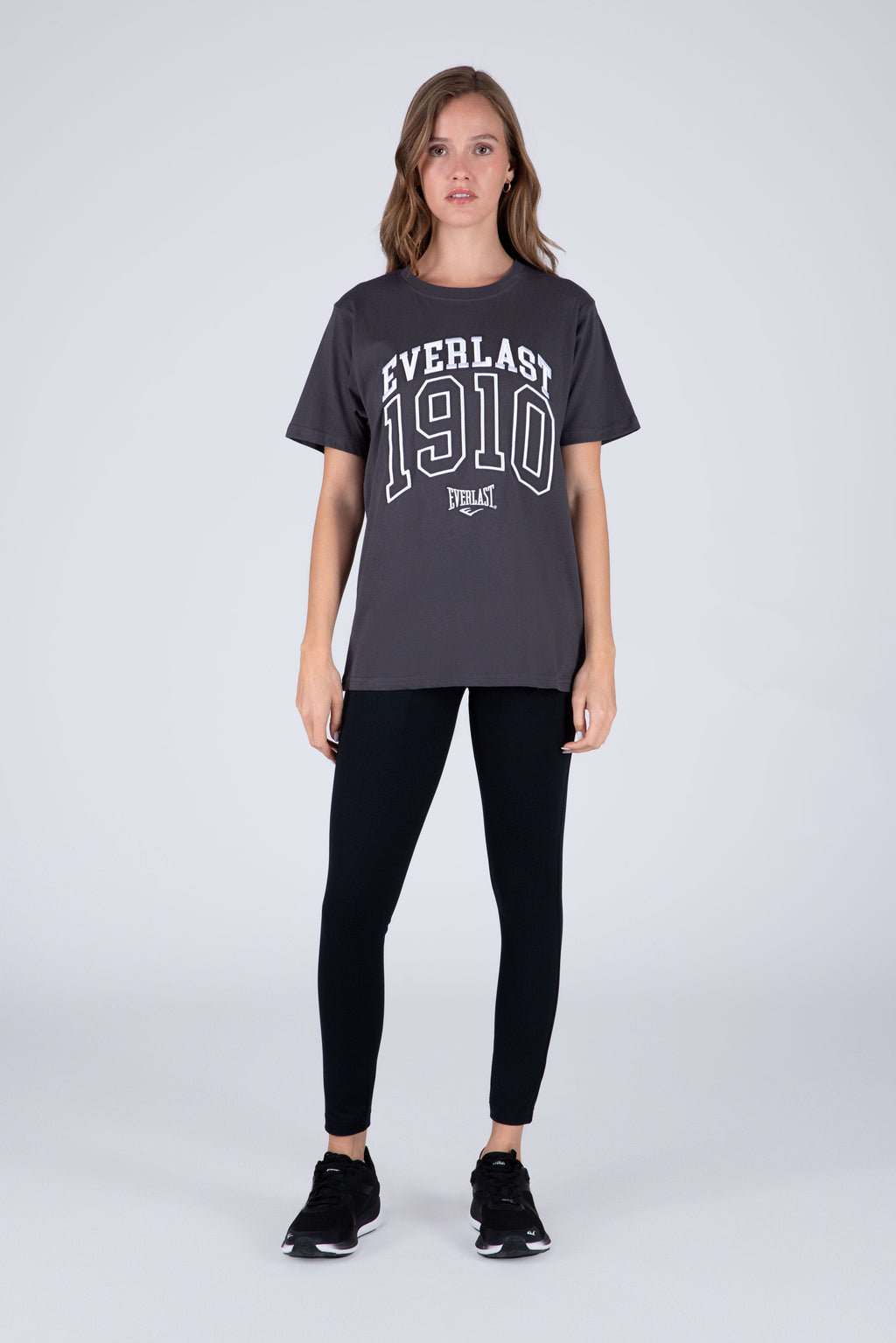 Polera Manga Corta Moon Gris Everlast