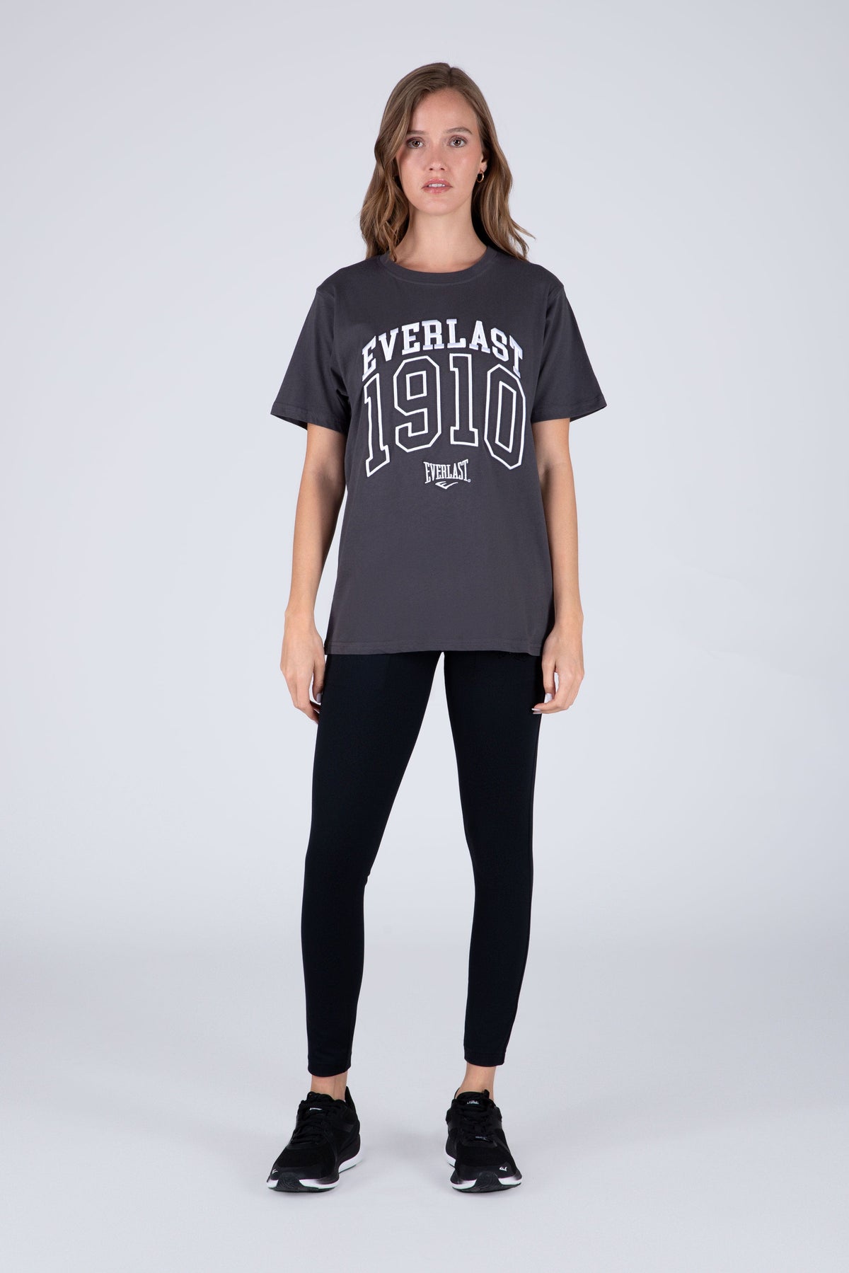 Polera Manga Corta Moon Gris Everlast