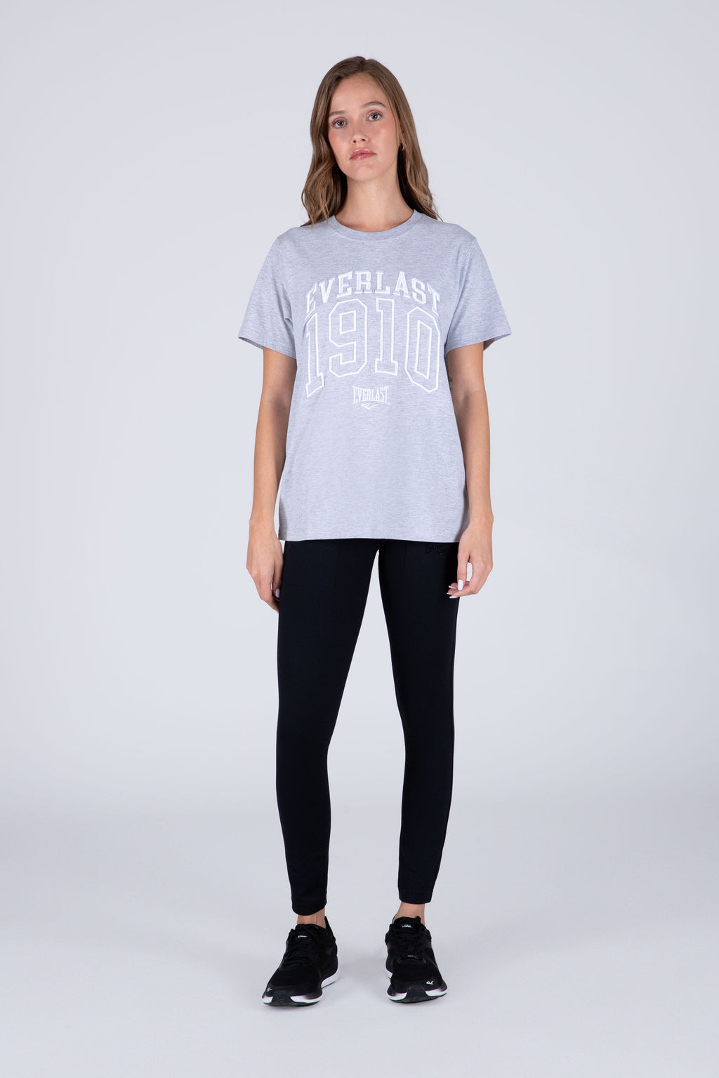 Polera Manga Corta Moon Gris Everlast