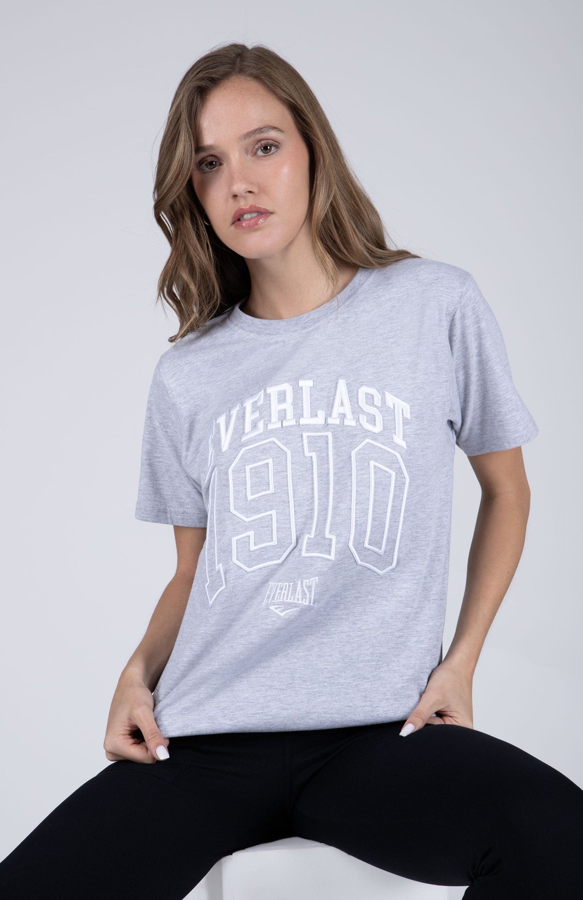 Polera Manga Corta Moon Gris Everlast