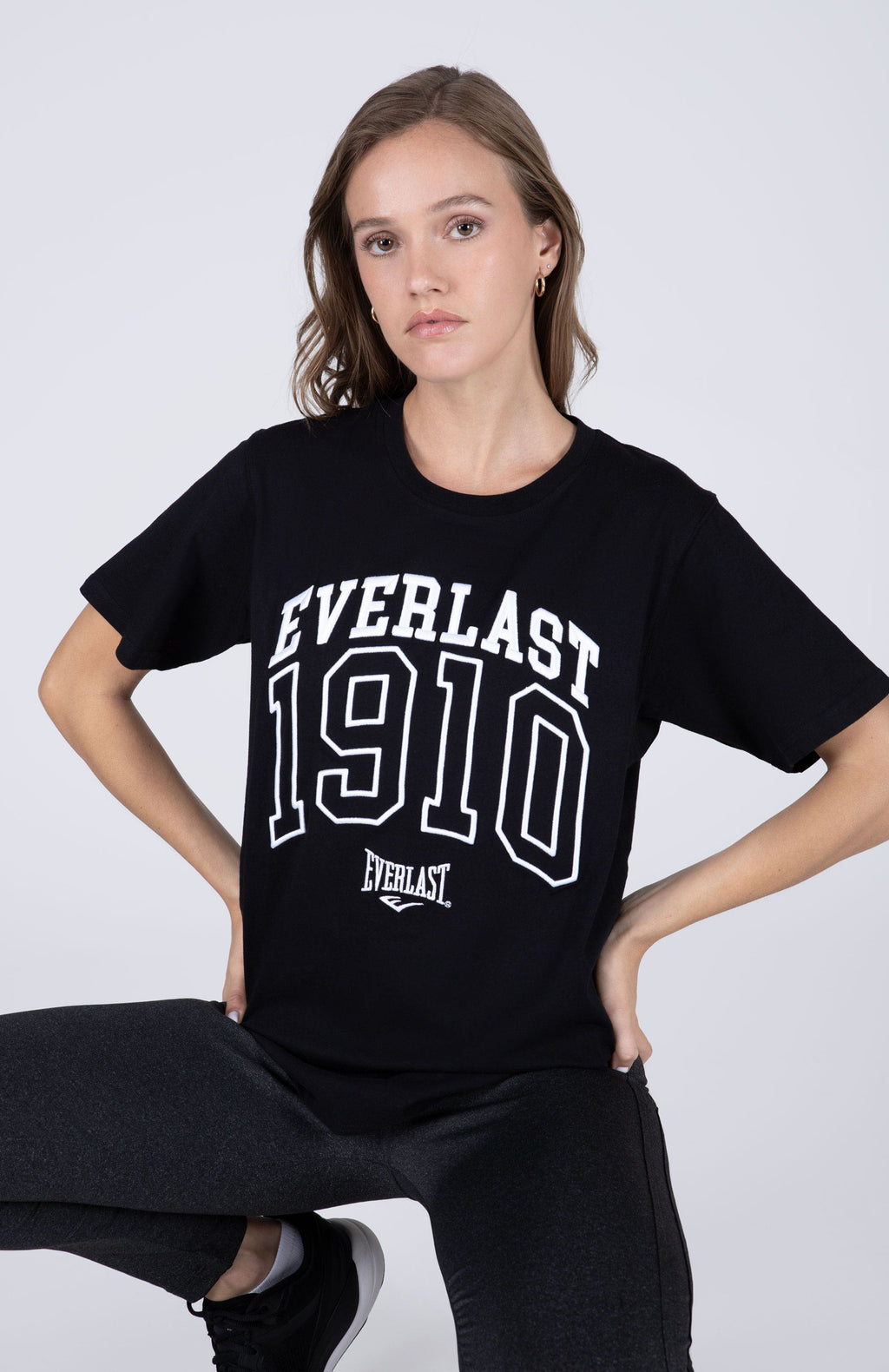 Polera Manga Corta Moon Negro Everlast