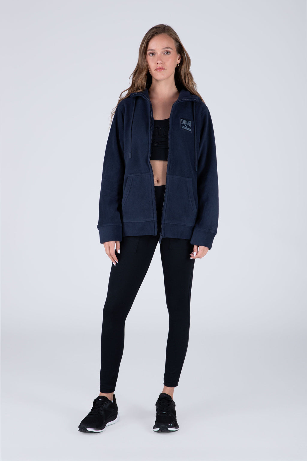 Chaqueta Polar Basic Azul Everlast
