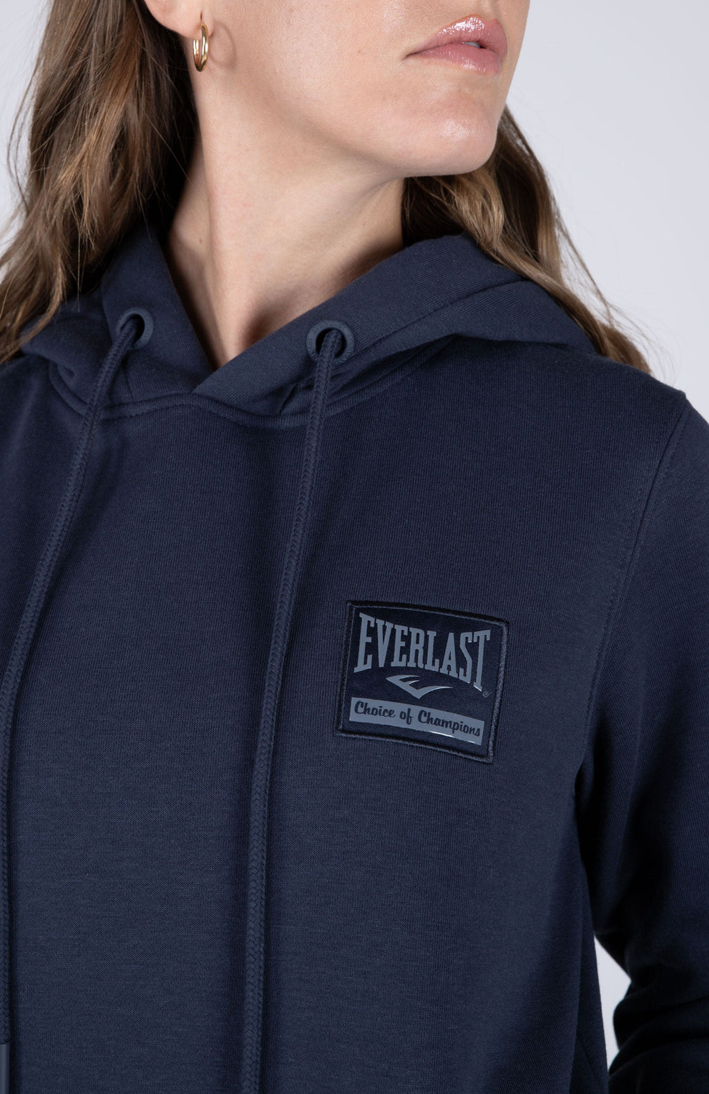 Poleron Hood School Azul Everlast