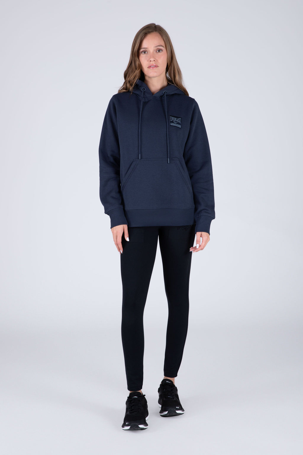 Poleron Hood School Azul Everlast