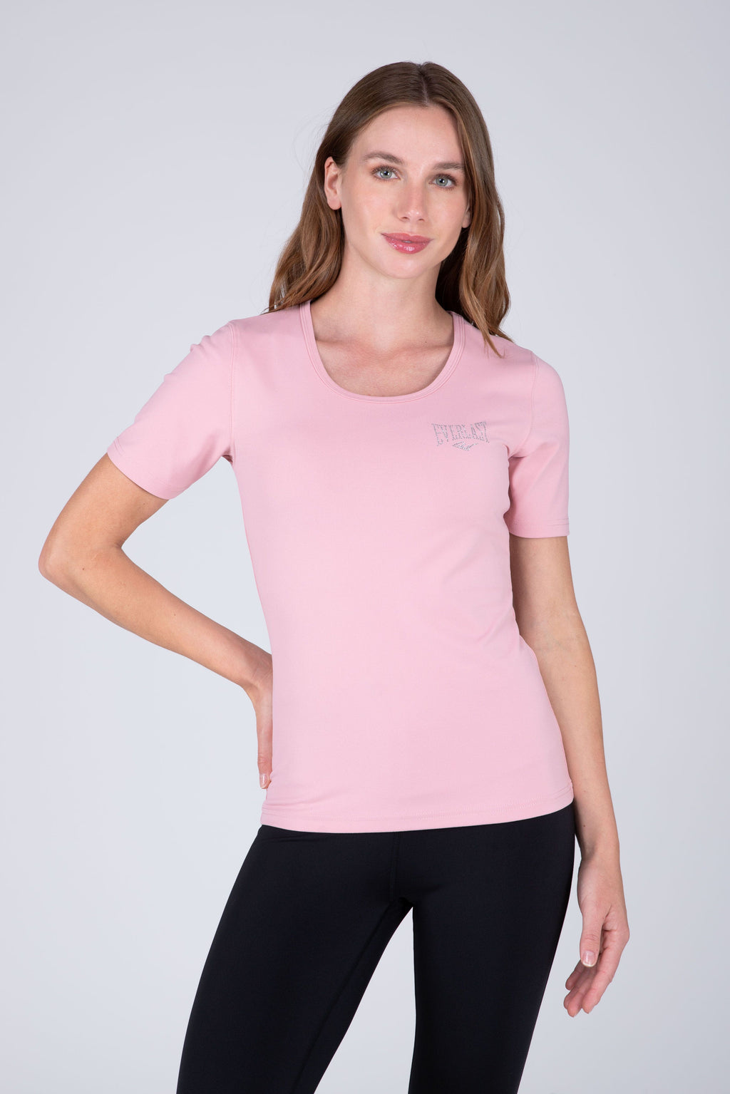 Polera Manga Corta Basic Rosado Everlast