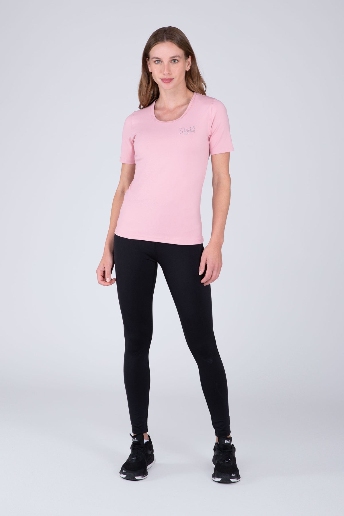 Polera Manga Corta Basic Rosado Everlast