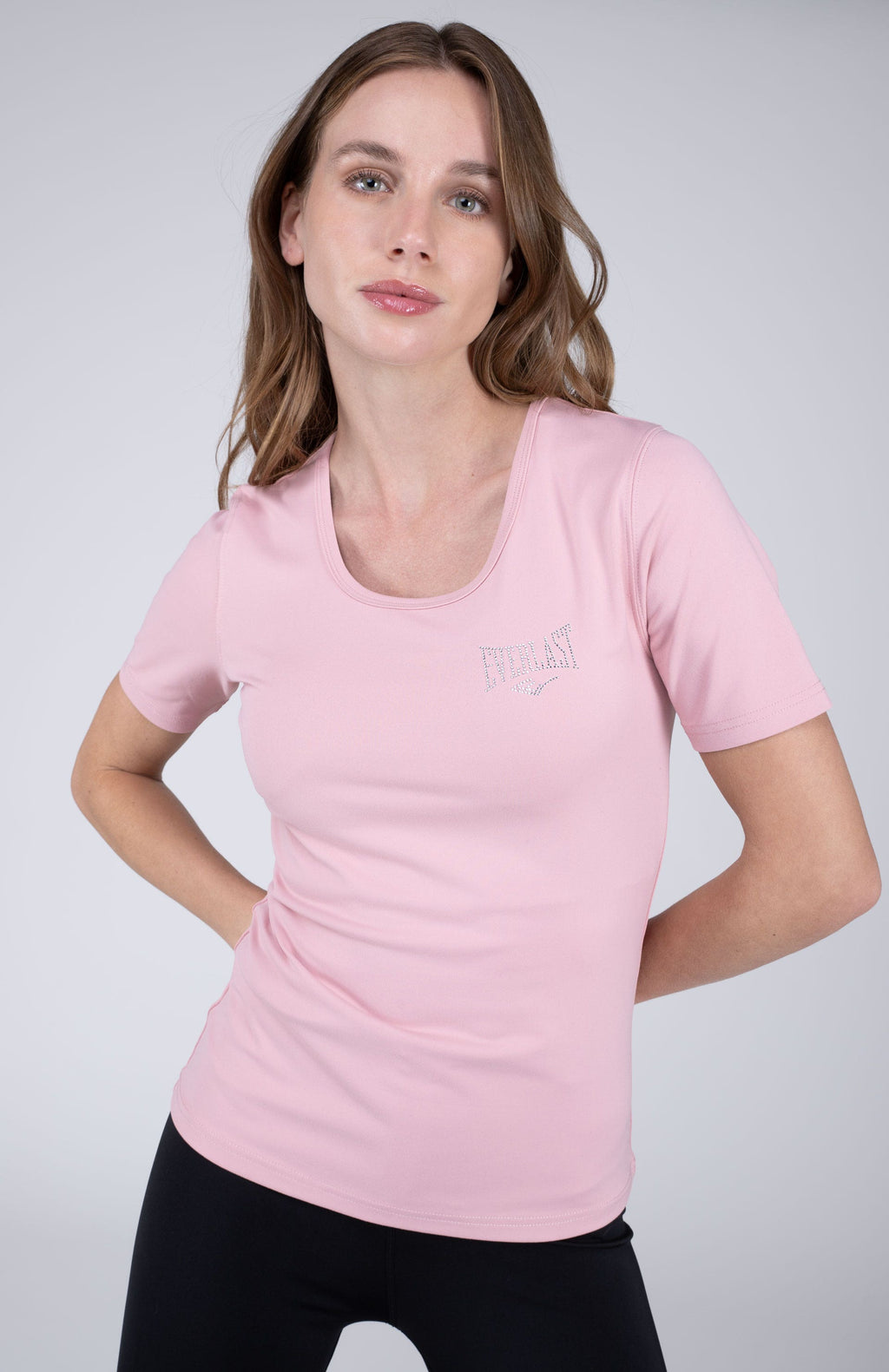 Polera Manga Corta Basic Rosado Everlast