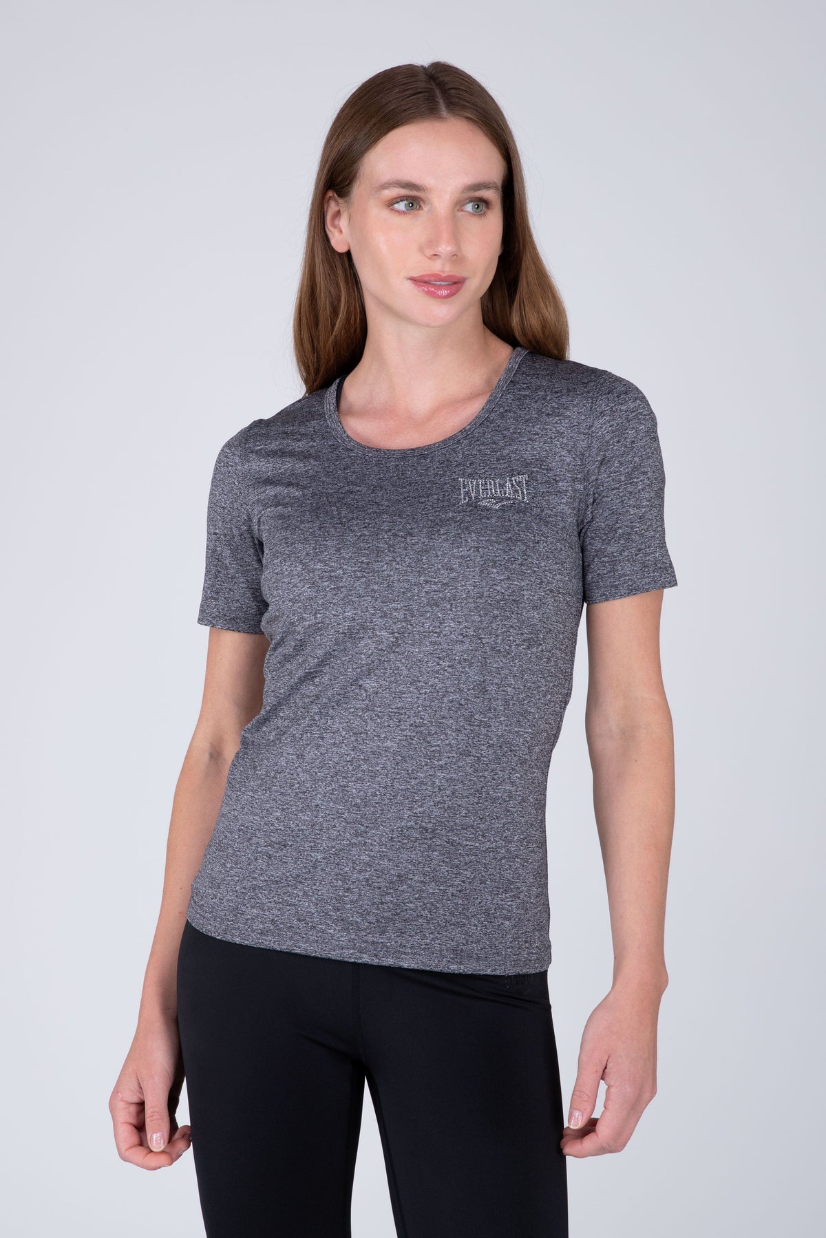 Polera Manga Corta Basic Gris Everlast
