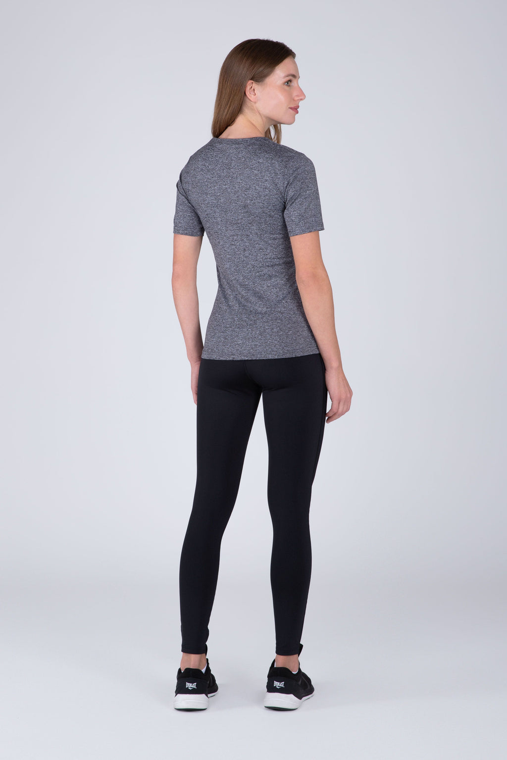 Polera Manga Corta Basic Gris Everlast