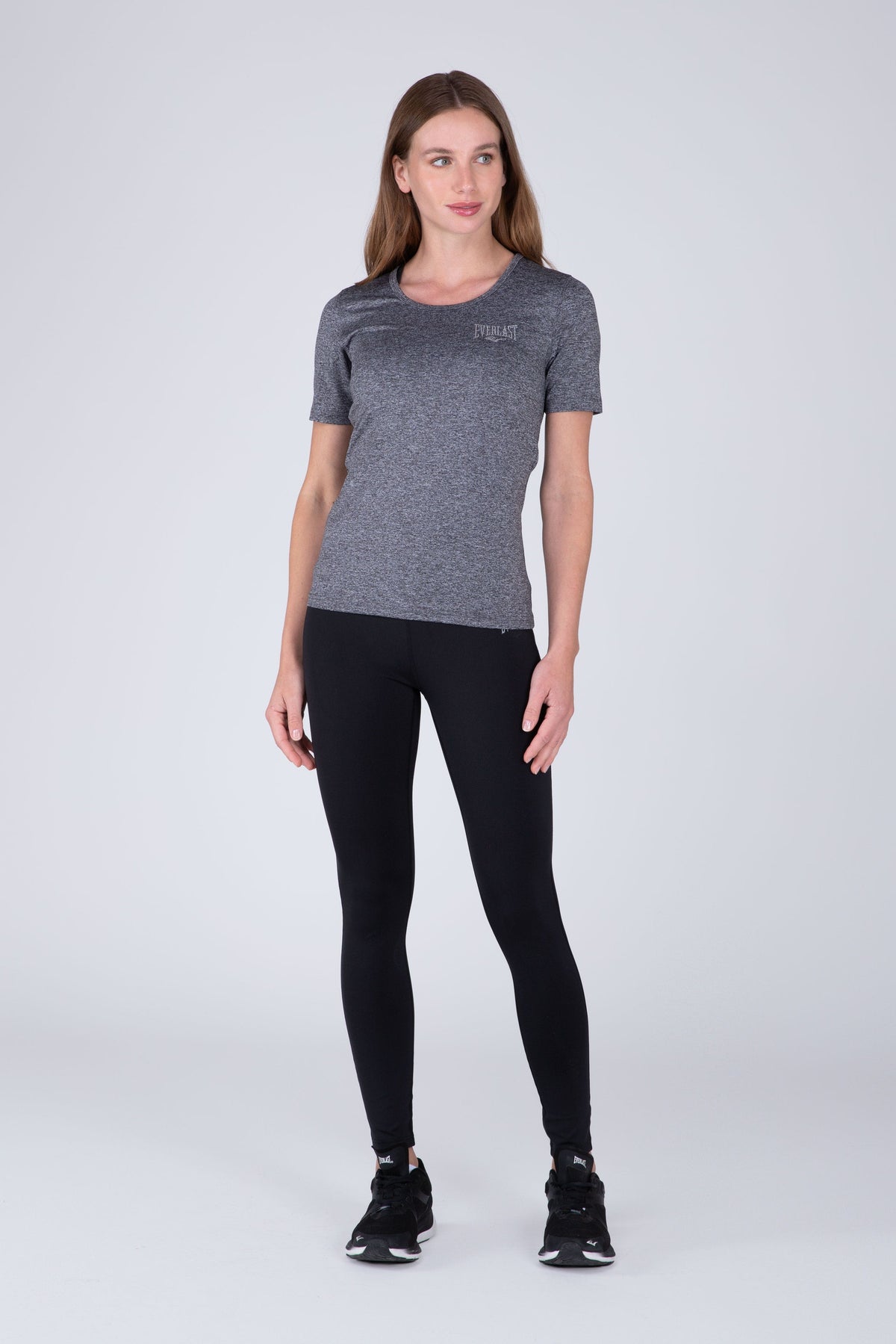 Polera Manga Corta Basic Gris Everlast
