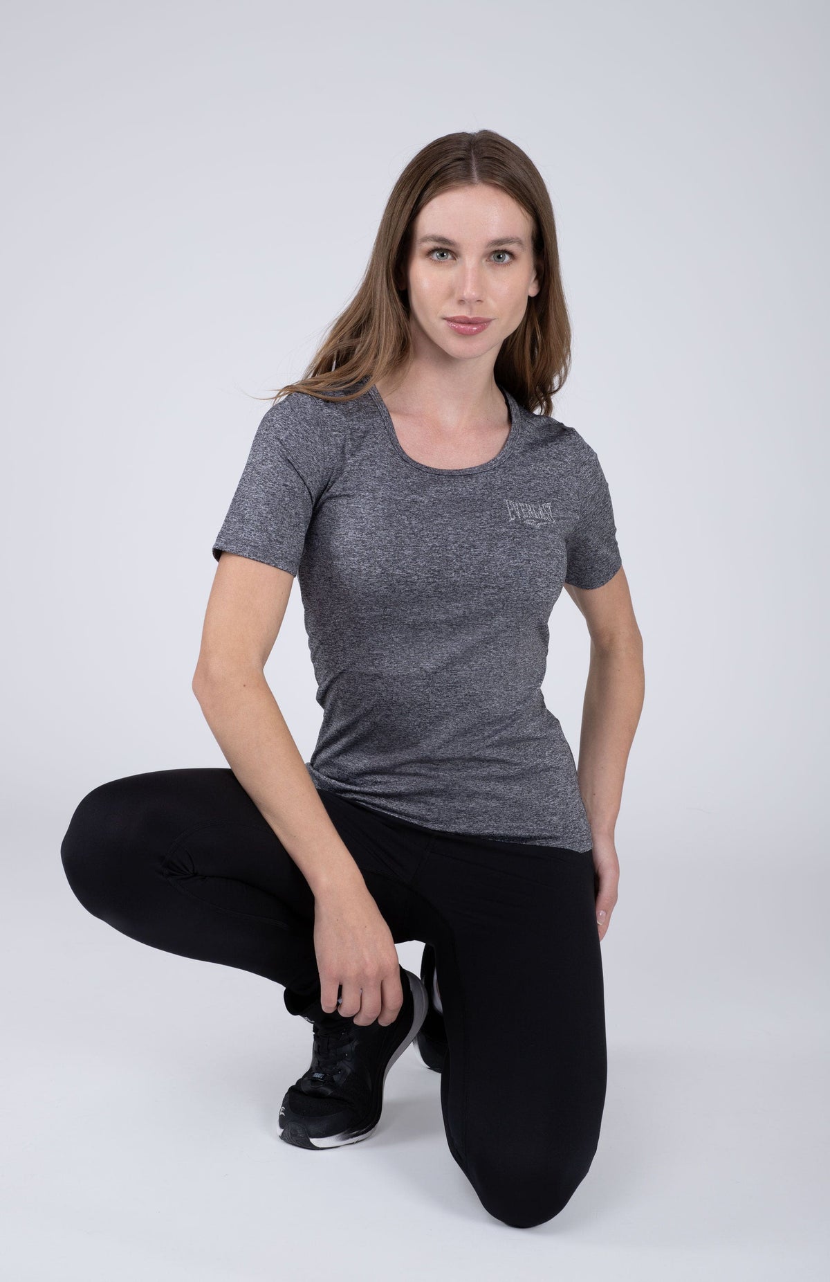 Polera Manga Corta Basic Gris Everlast