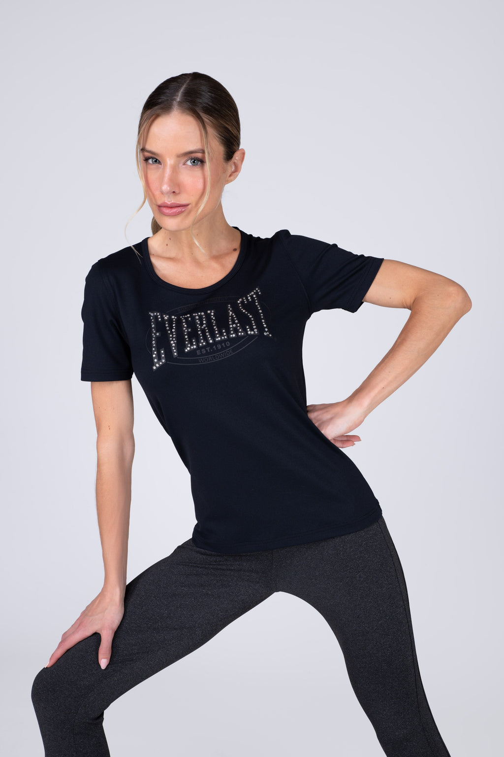 Polera Manga Corta Basic Two Negro Everlast