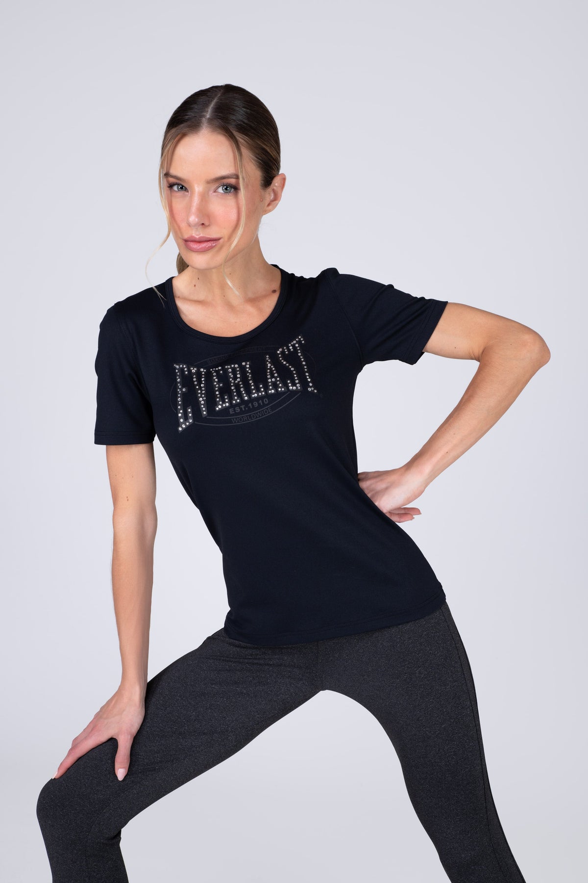 Polera Manga Corta Basic Two Negro Everlast