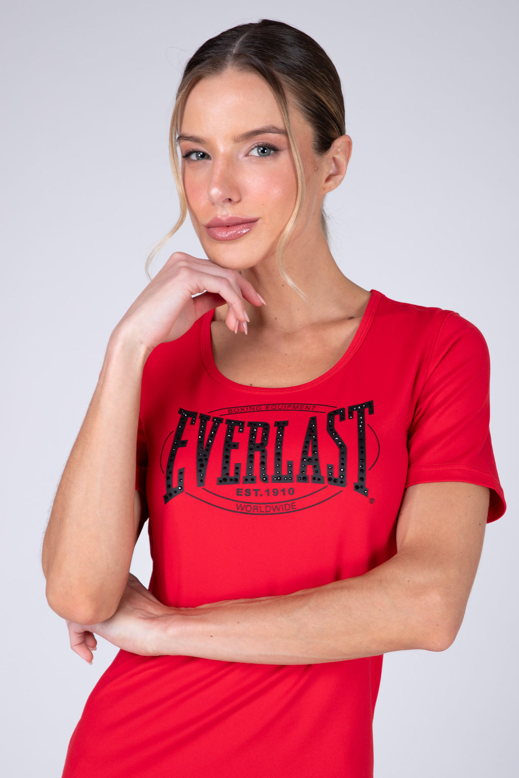 Polera Manga Corta Basic Two Rojo Everlast