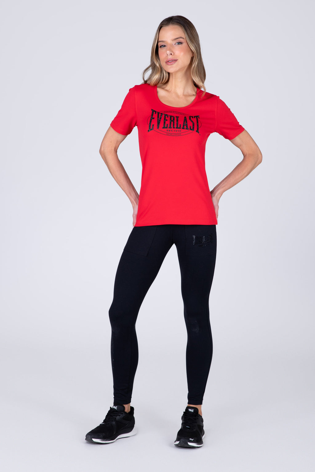 Polera Manga Corta Basic Two Rojo Everlast