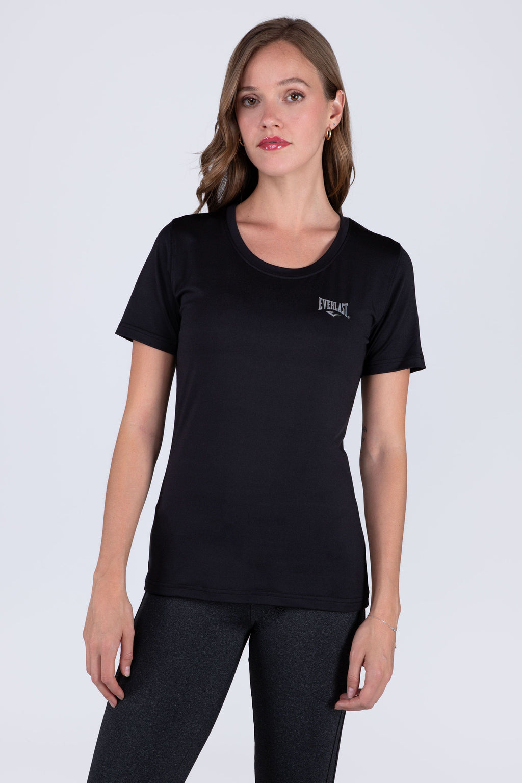 Polera Manga Corta Cross Negro Everlast