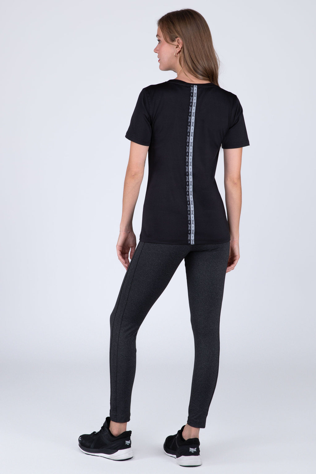 Polera Manga Corta Cross Negro Everlast