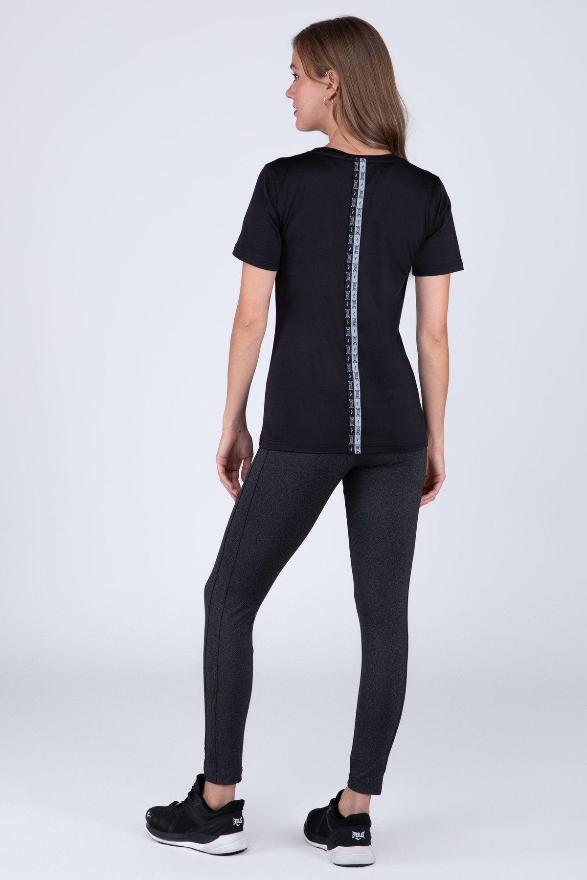 Polera Manga Corta Cross Negro Everlast