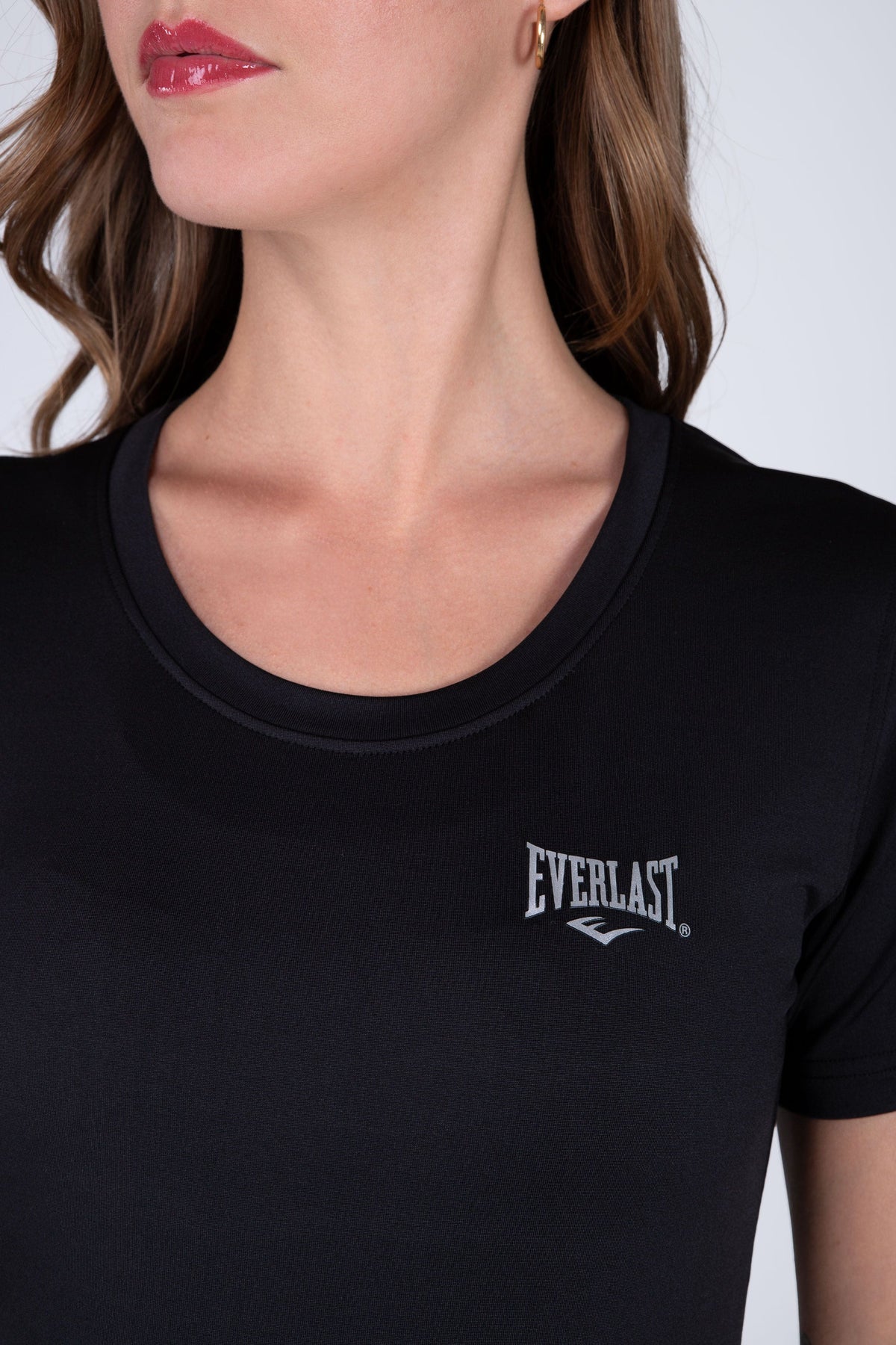 Polera Manga Corta Cross Negro Everlast