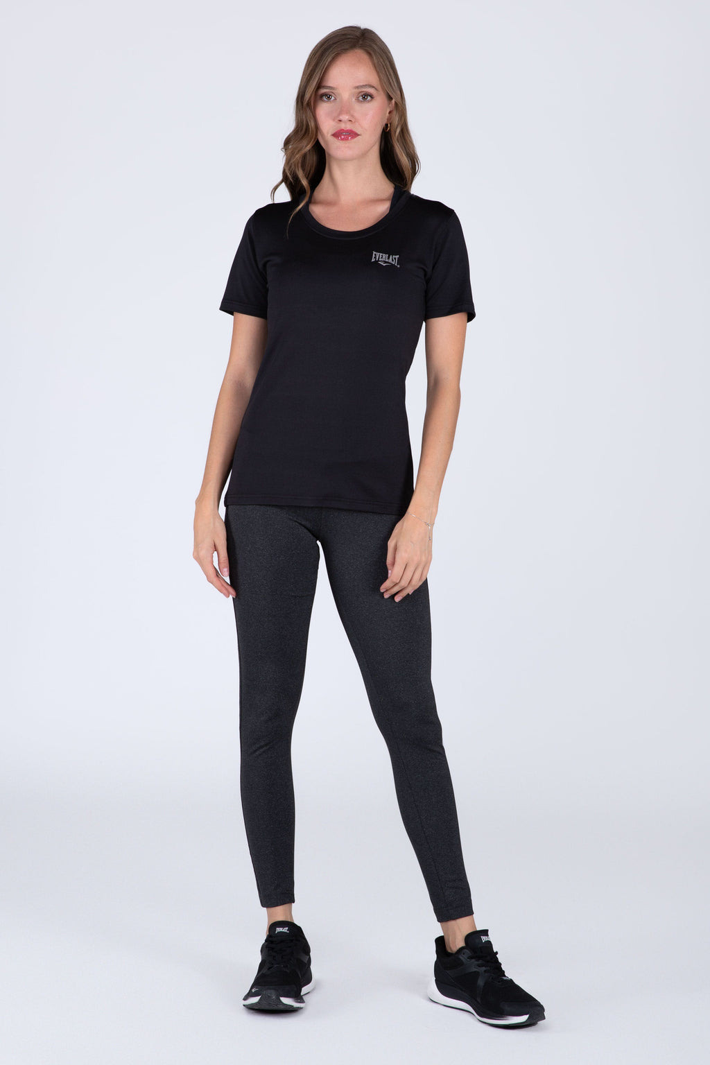 Polera Manga Corta Cross Negro Everlast