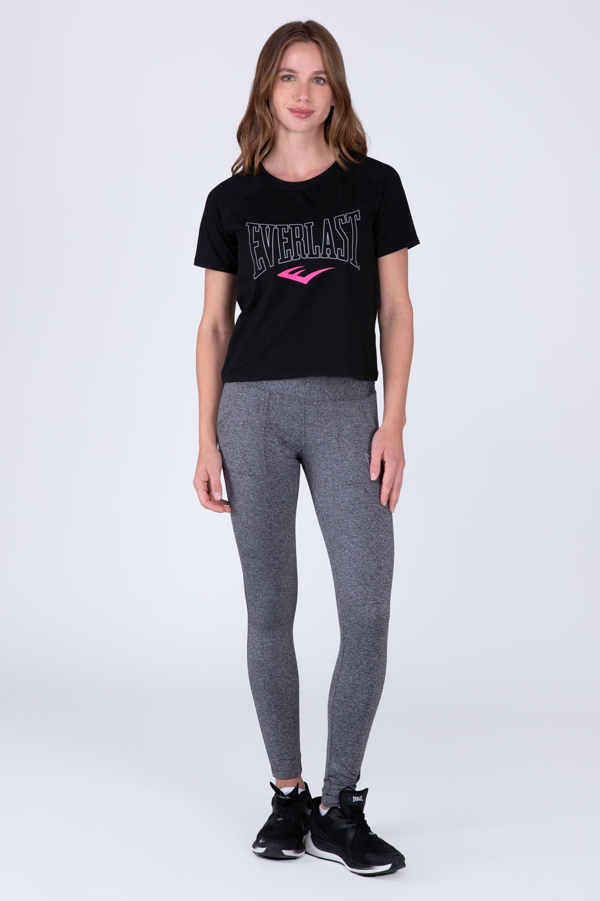 Polera Manga Corta Press Negro Everlast