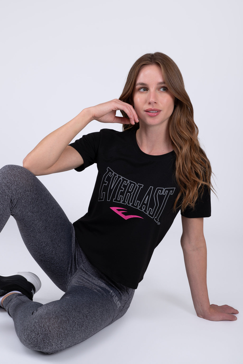 Polera Manga Corta Press Negro Everlast