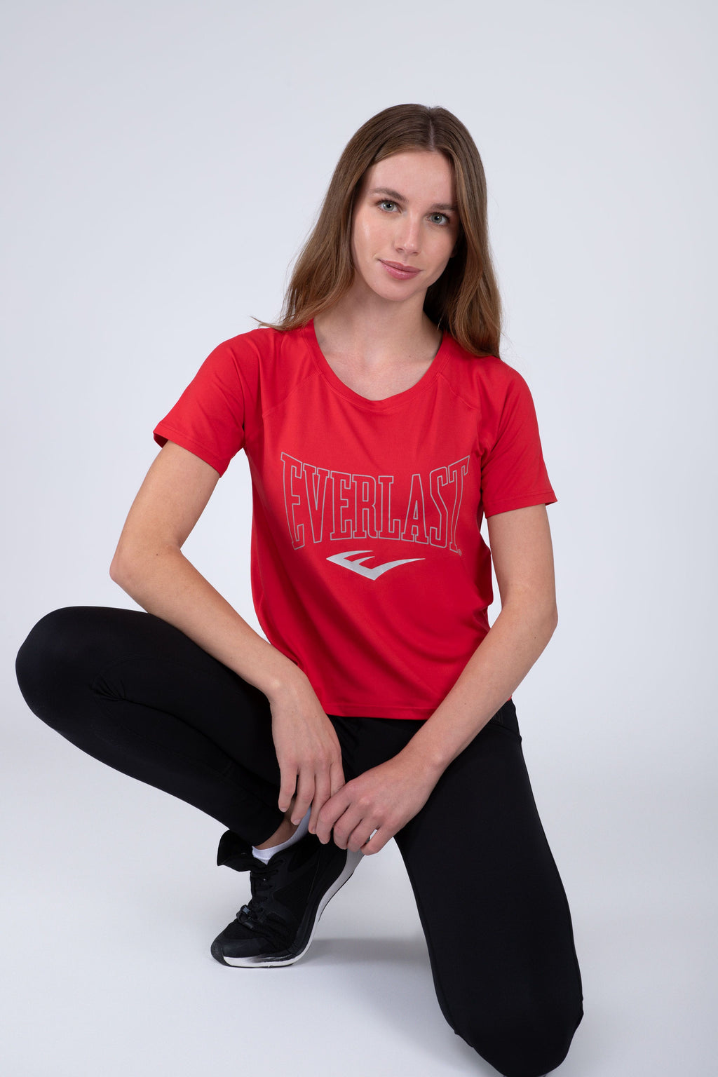 Polera Manga Corta Press Rojo Everlast