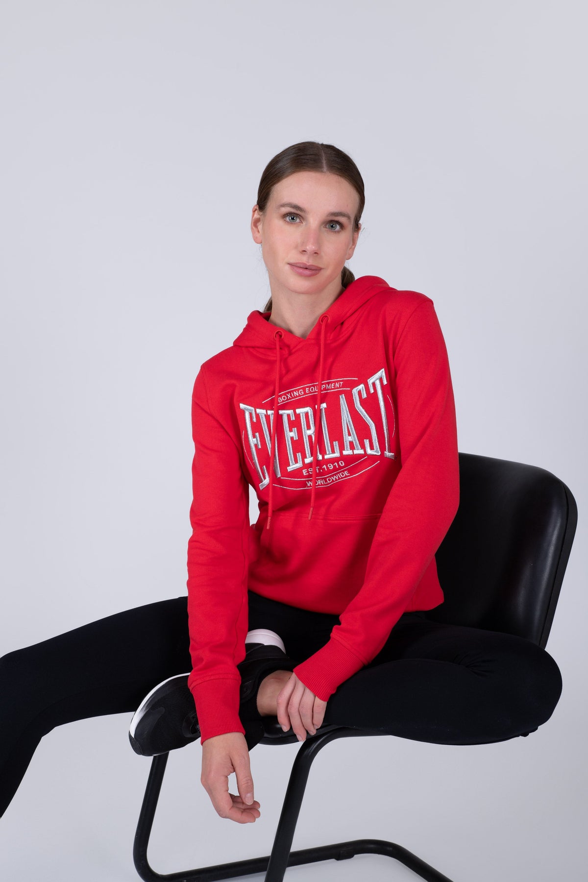 Poleron Hood Just Rojo Everlast