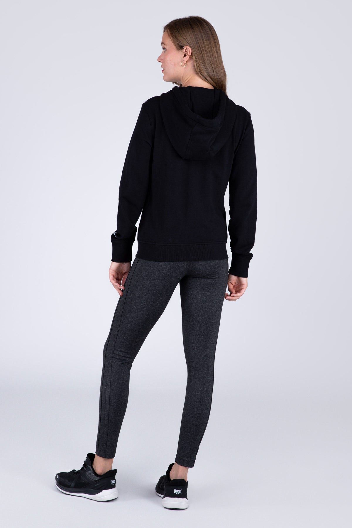 Poleron Hood Basic Heart Negro Everlast