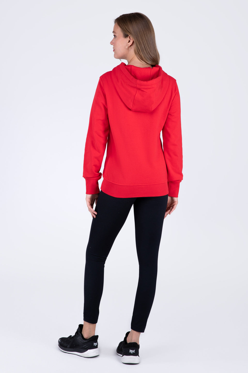 Poleron Hood Basic Heart Rojo Everlast
