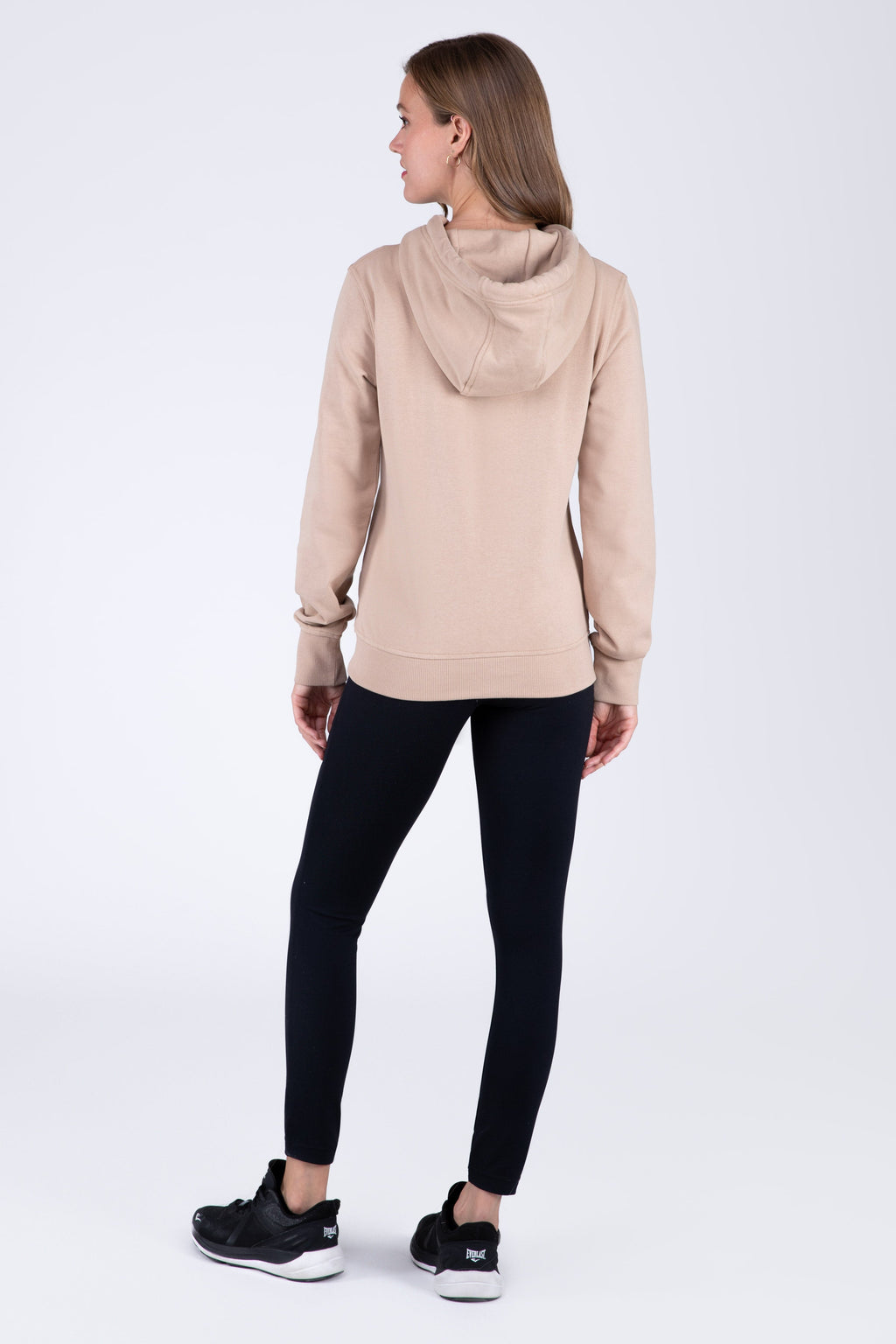 Poleron Hood Basic Heart Beige Everlast