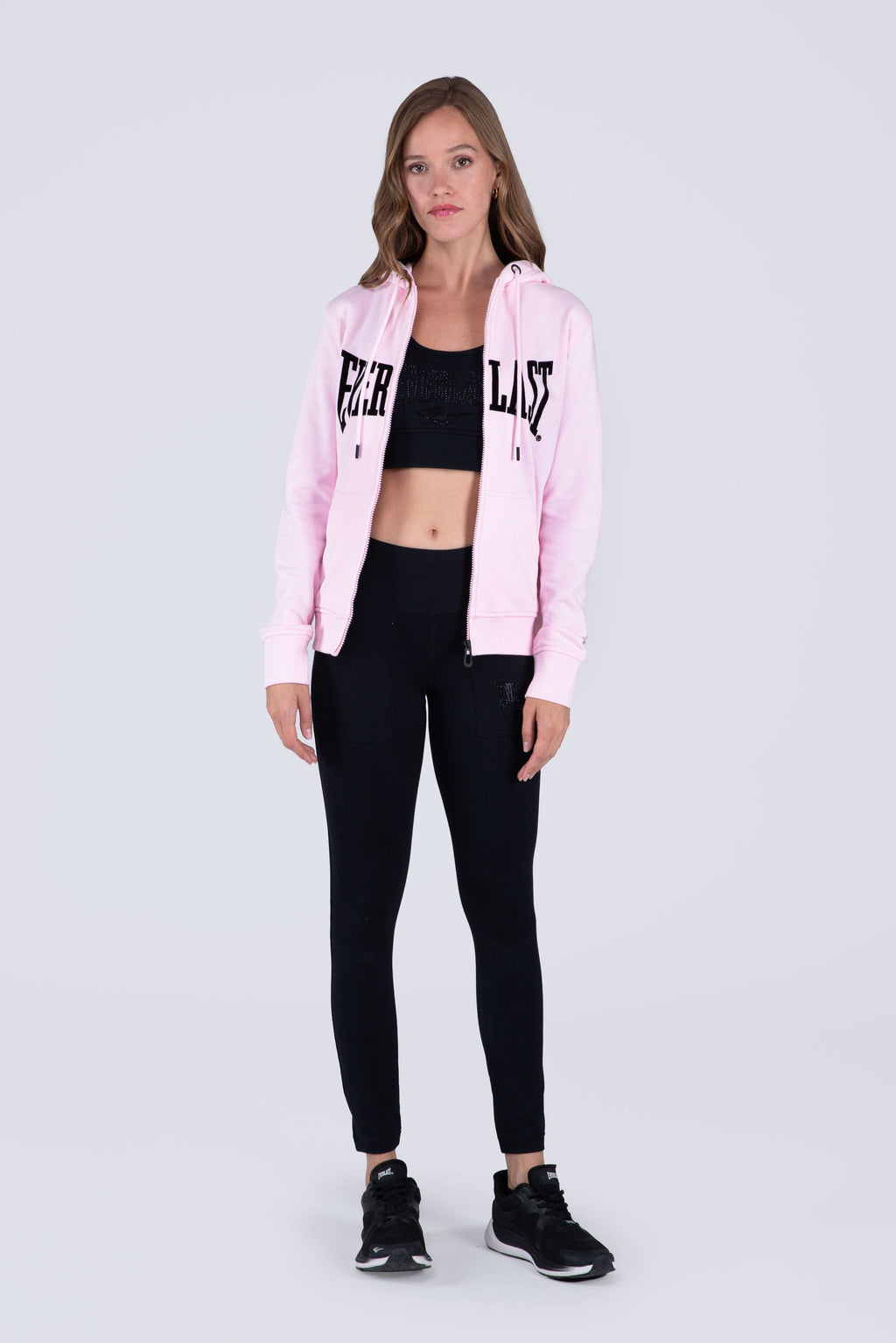 Chaqueta Hood Basic Heart Rosado Everlast