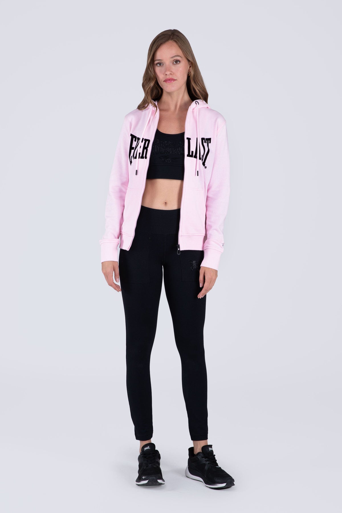 Chaqueta Hood Basic Heart Rosado Everlast