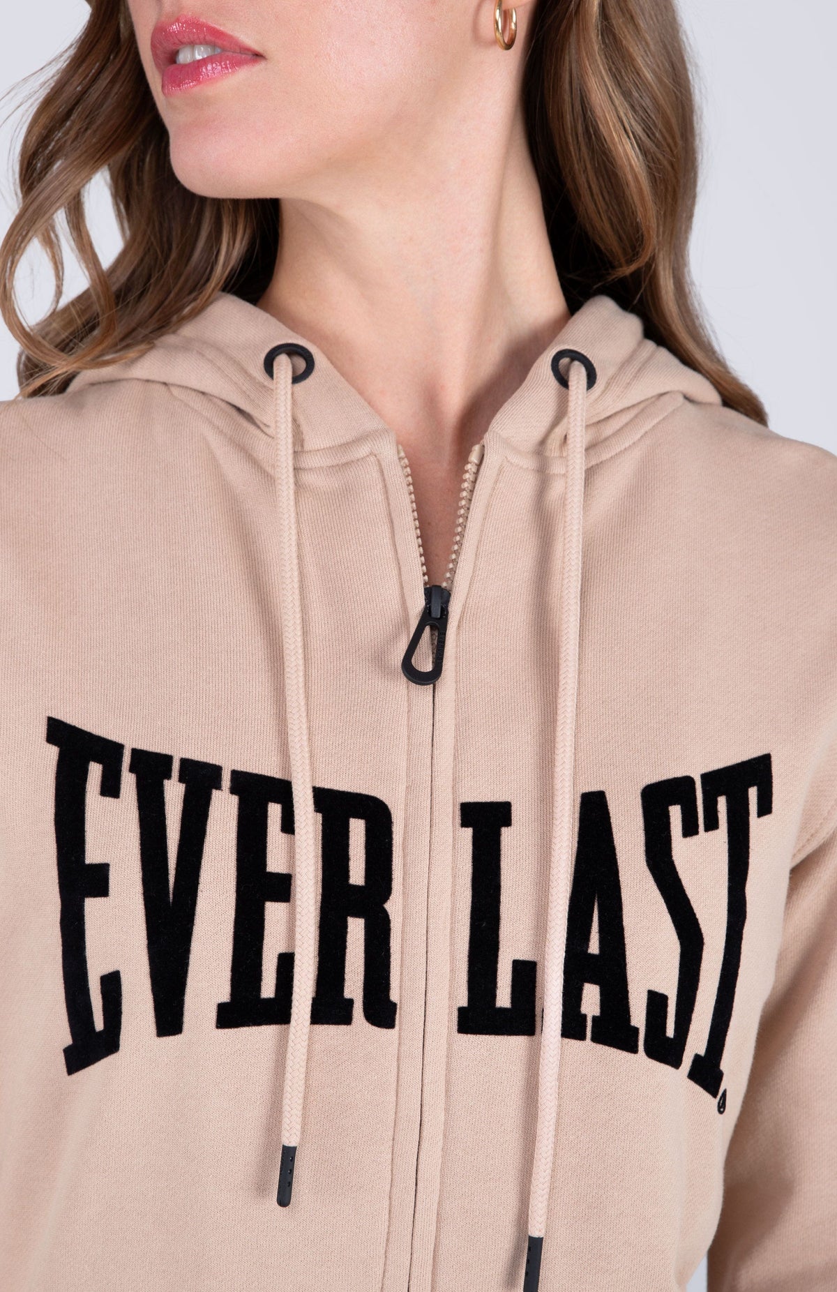 Chaqueta Hood Basic Heart Beige Everlast