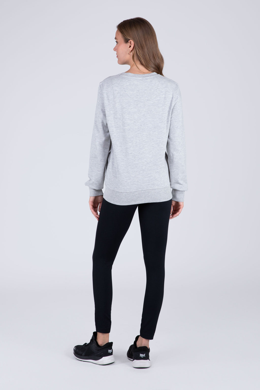Poleron Crew Neck Basic Heart Gris Everlast