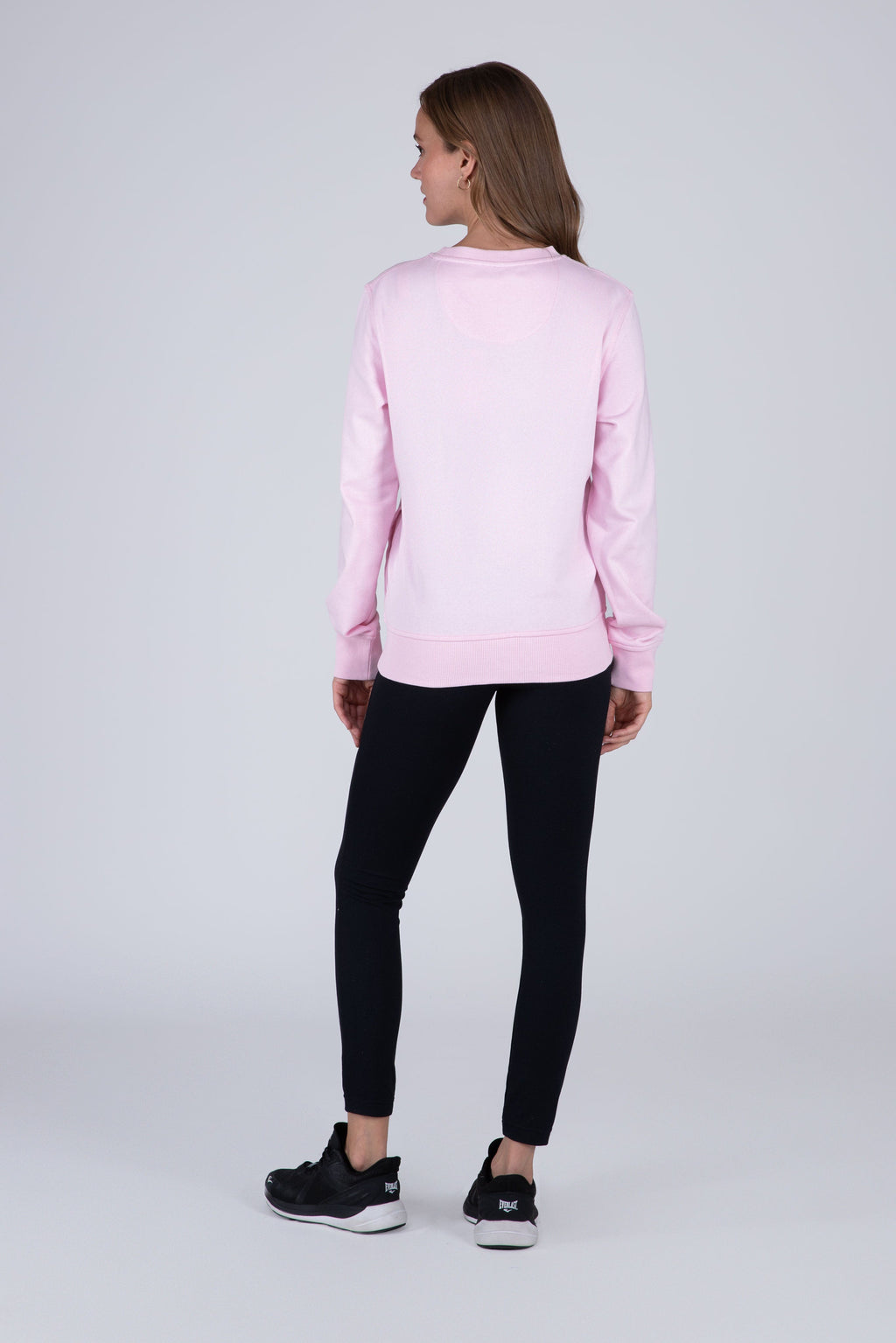 Poleron Crew Neck Basic Heart Rosado Everlast