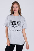Polera Manga Corta Basic Heart Gris Everlast