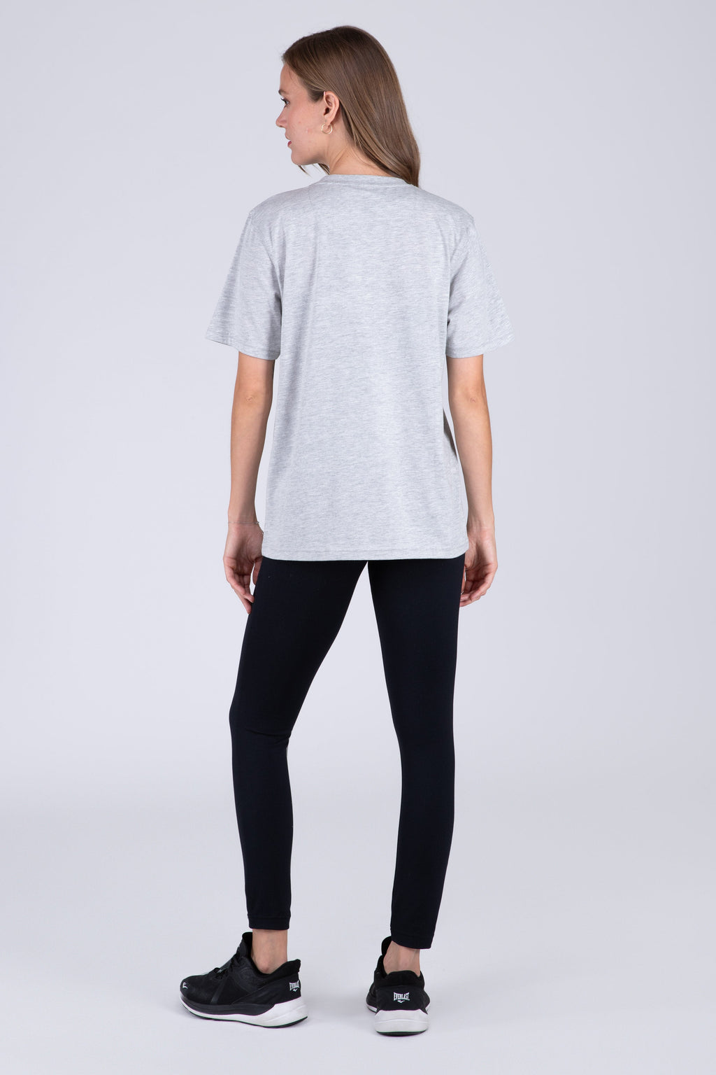 Polera Manga Corta Basic Heart Gris Everlast