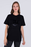 Polera Manga Corta Basic Heart Negro Everlast