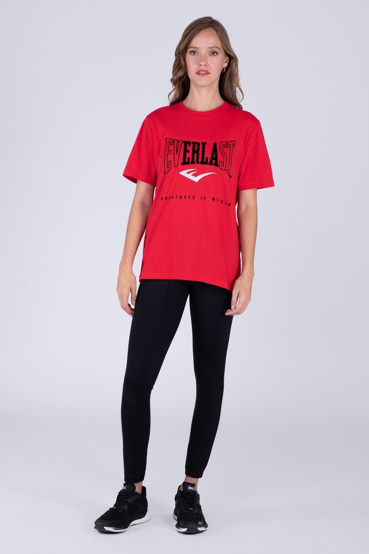 Polera Manga Corta Basic Heart Rojo Everlast