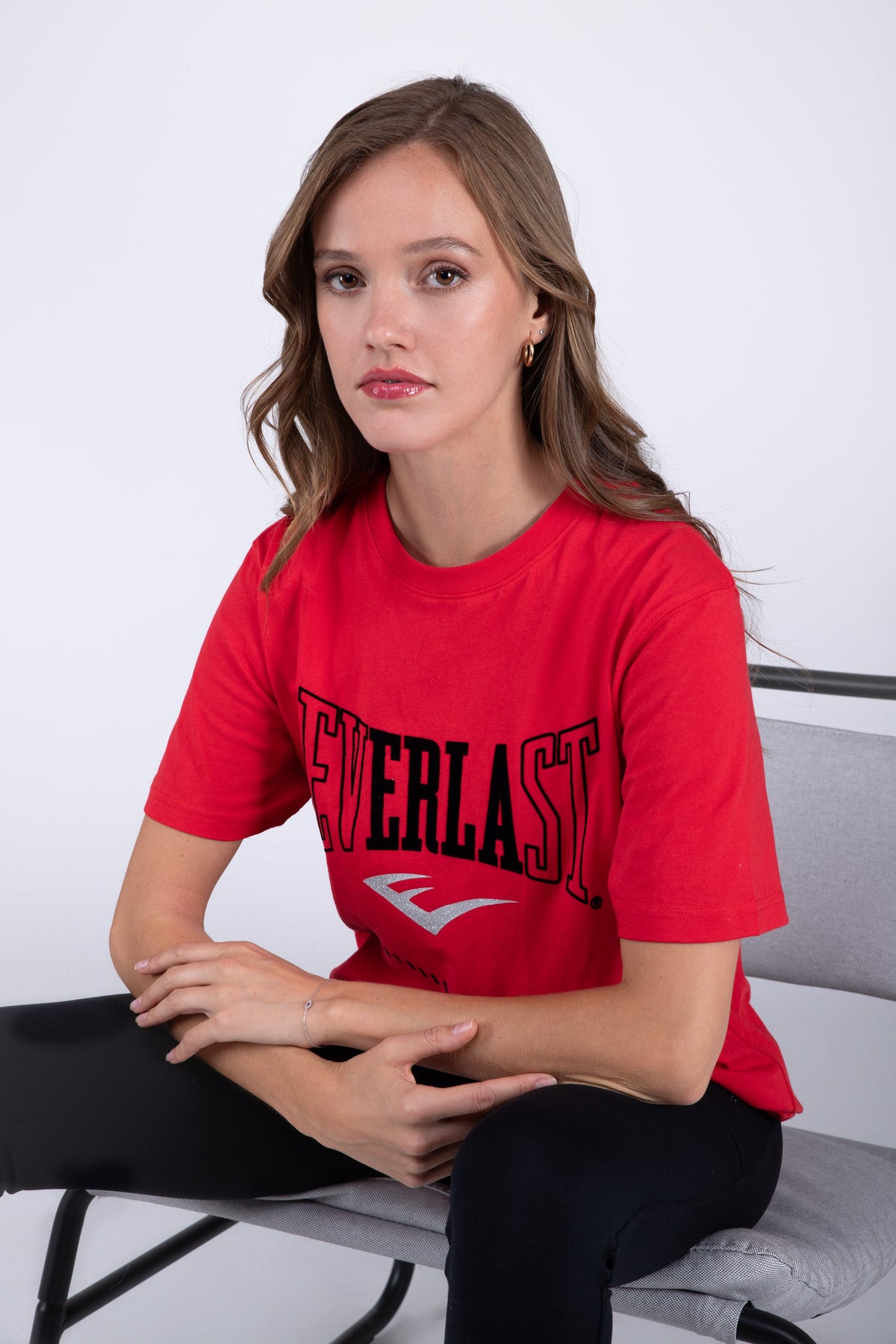Polera Manga Corta Basic Heart Rojo Everlast