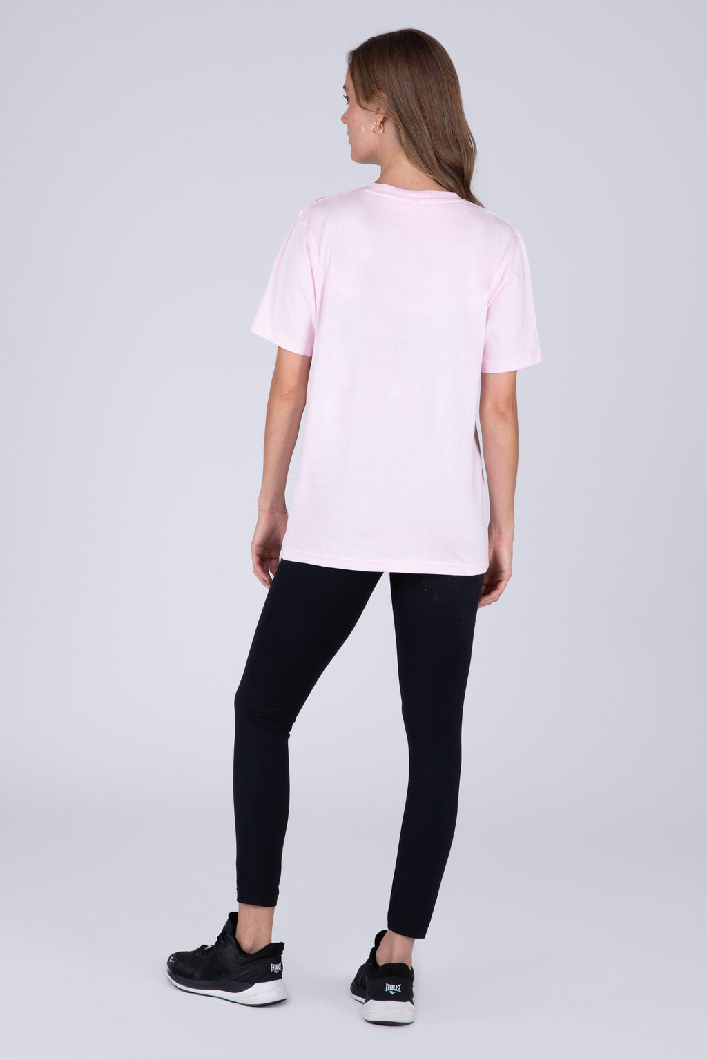 Polera Manga Corta Basic Heart Rosado Everlast