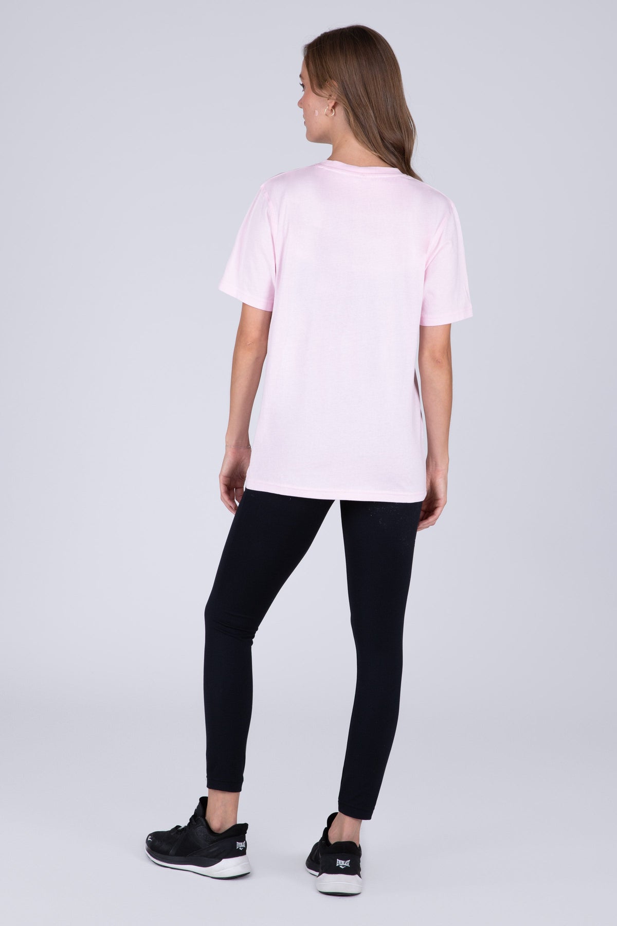 Polera Manga Corta Basic Heart Rosado Everlast