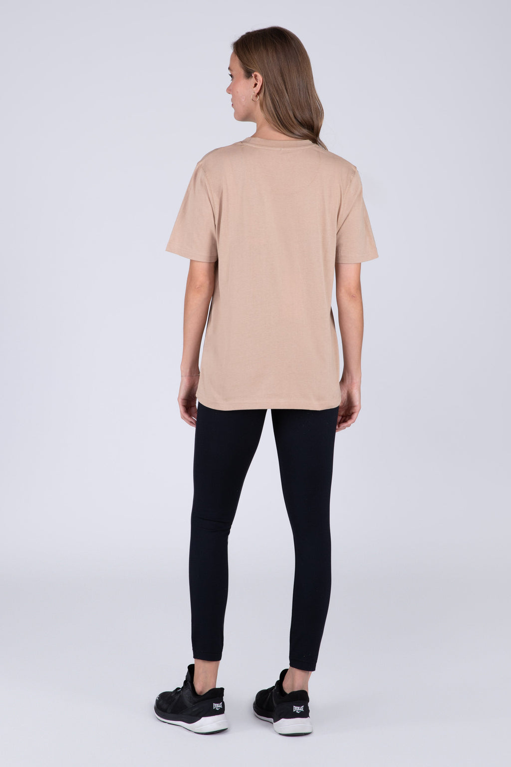 Polera Manga Corta Basic Heart Beige Everlast