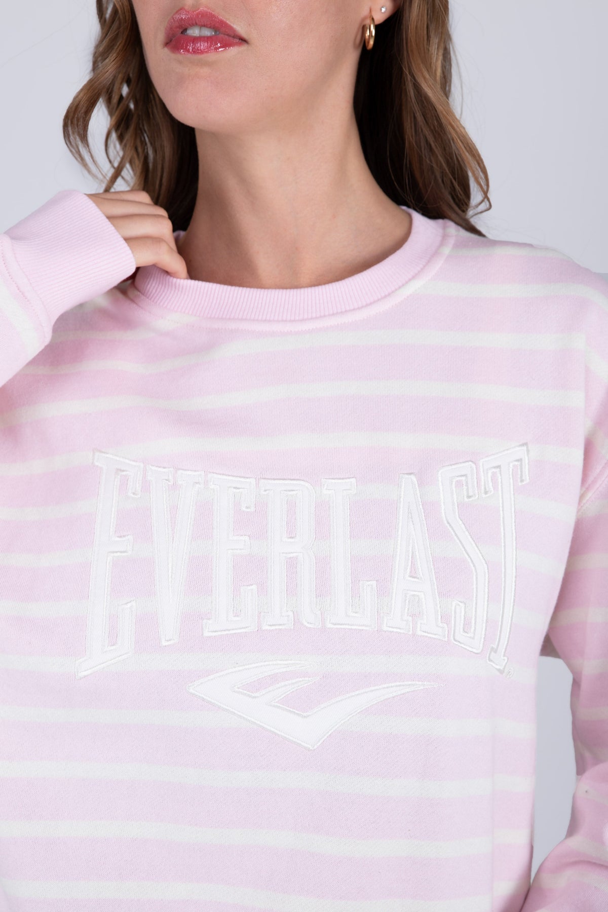 Poleron Crew Neck Millennium Rosado Everlast