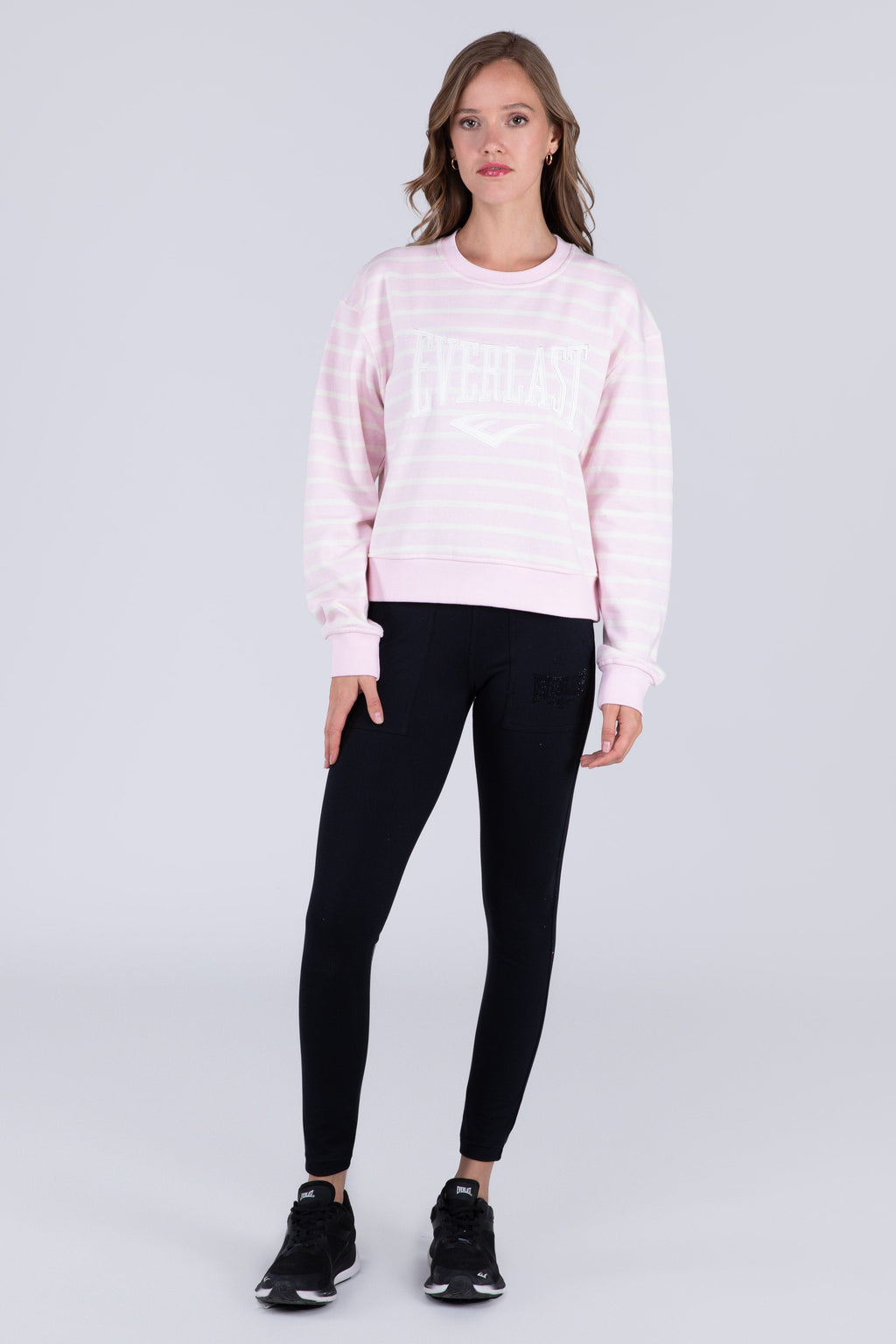 Poleron Crew Neck Millennium Rosado Everlast
