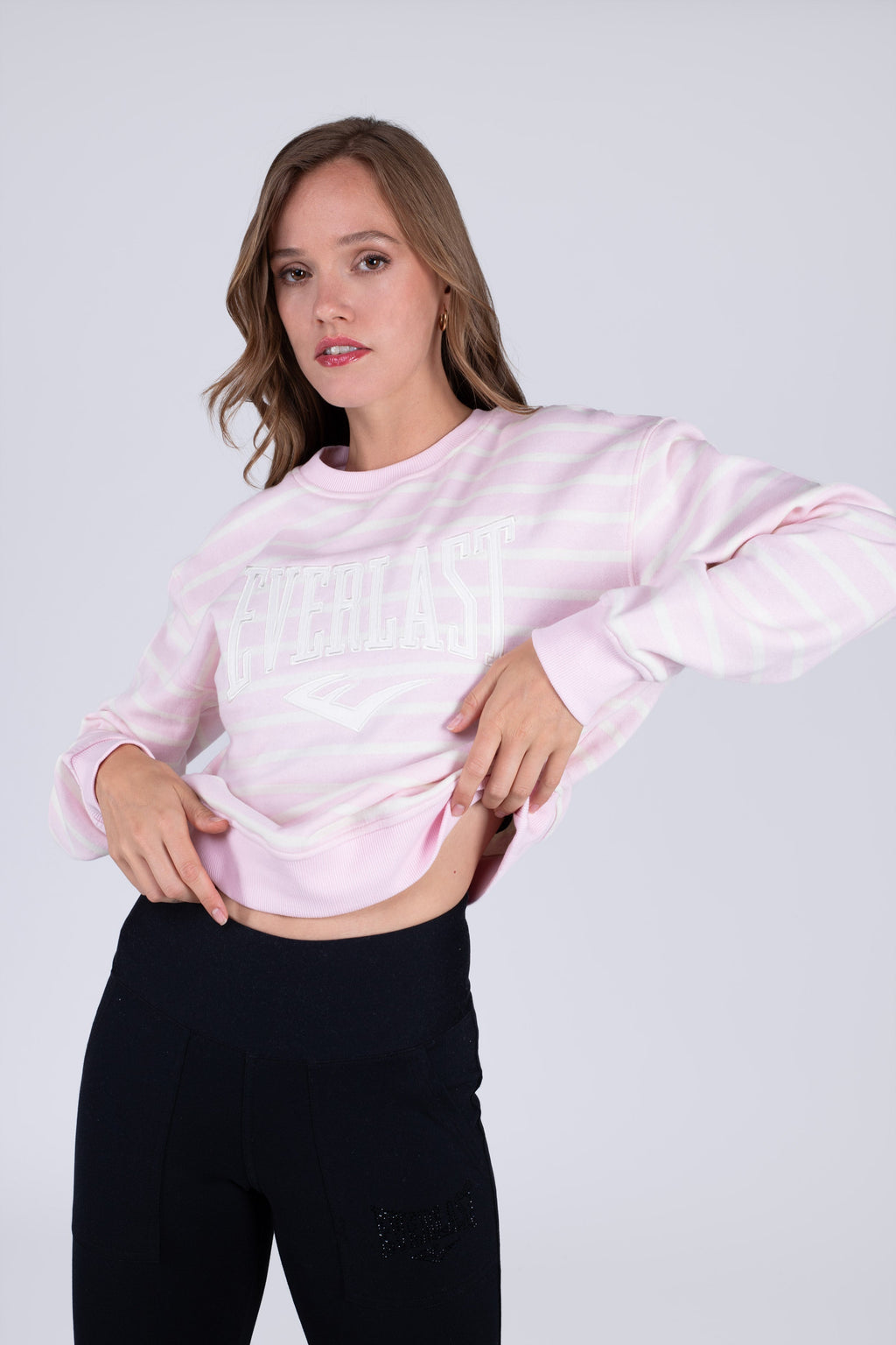Poleron Crew Neck Millennium Rosado Everlast