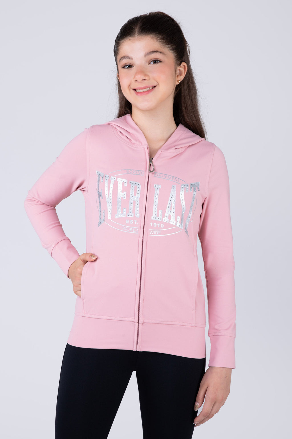 Chaqueta Basic Two Niña Rosado Everlast